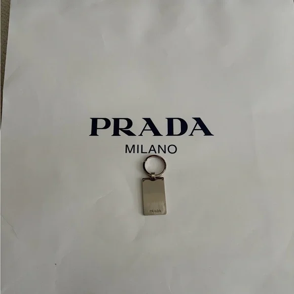 Prada Exotic Skins with Stainless Steel Keychain - Picture 4 of 6